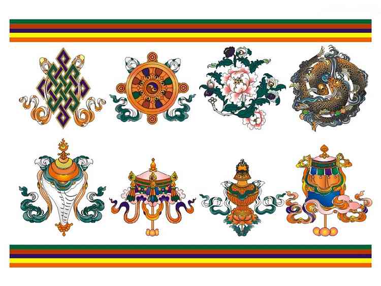 藏区常见八吉祥图是什么喻意？