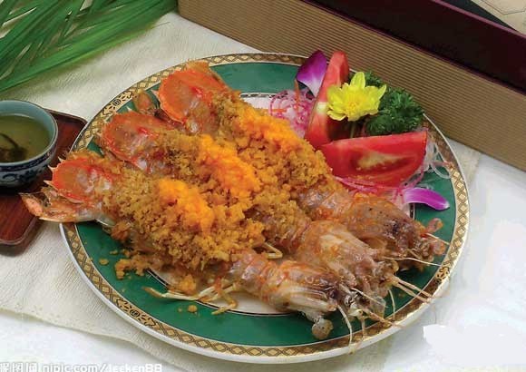 姜盐琵琶虾