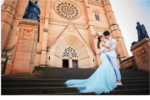 <澳洲蜜月爱一生婚纱照拍摄8日游>墨尔本、塔斯马尼亚