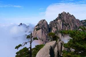 华山最著名的景点-长空栈道 西安华山一日游 西岳华山门票